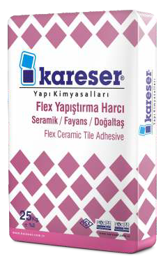Kareser Flex Yapıştırma Harcı | Seramik/Fayans/Doğaltaş