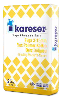 Kareser Fuga 3-15 mm Flex Polimer Katkılı Derz Dolgusu | Grouting Montar 3-15 mm